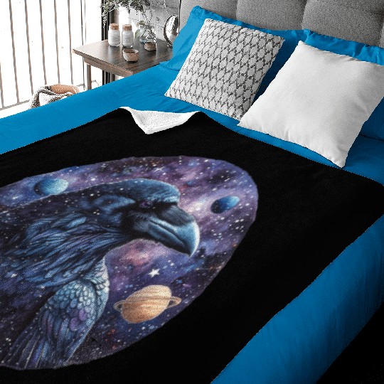 Celestial Raven Clipart Clipart, Crow Bird Witch Baby Blankets