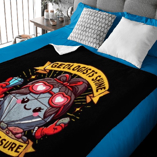 Rock-Solid Resilience: Geologists Under Pressure Baby Blankets