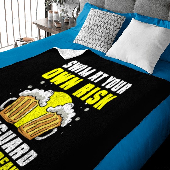 Lifeguard Pool Summer Baby Blankets