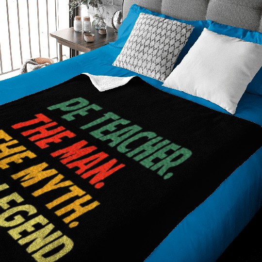 Cool PE Teacher Art Physical Education Teacher Baby Blankets