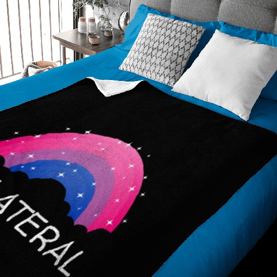 Bilateral Bisexual LGBTQ Bi Pride Asexual Pride Mo Baby Blankets