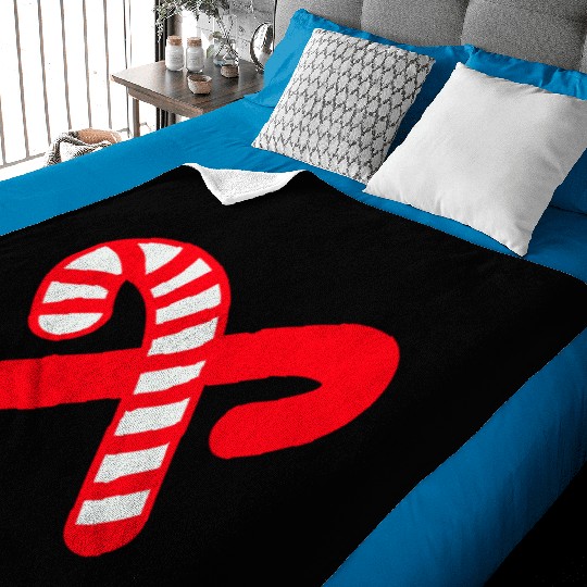 Candy Canes Icon Baby Blankets