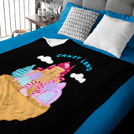 Cute Candy Land Baby Blankets