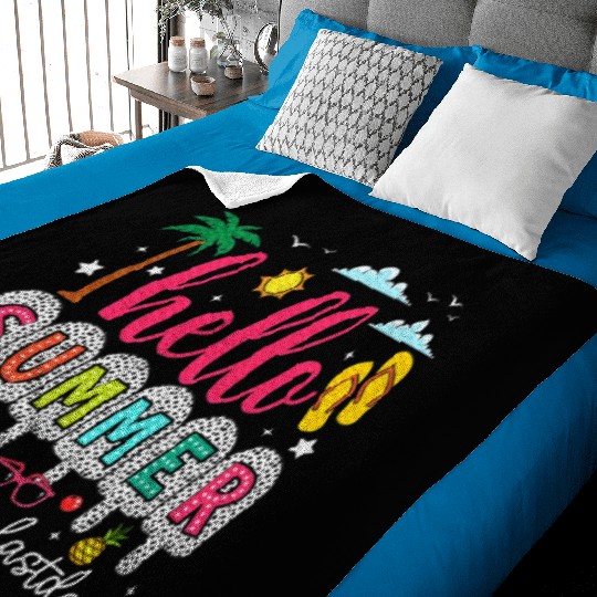 Happy Last Day of School Teacher Baby Blankets