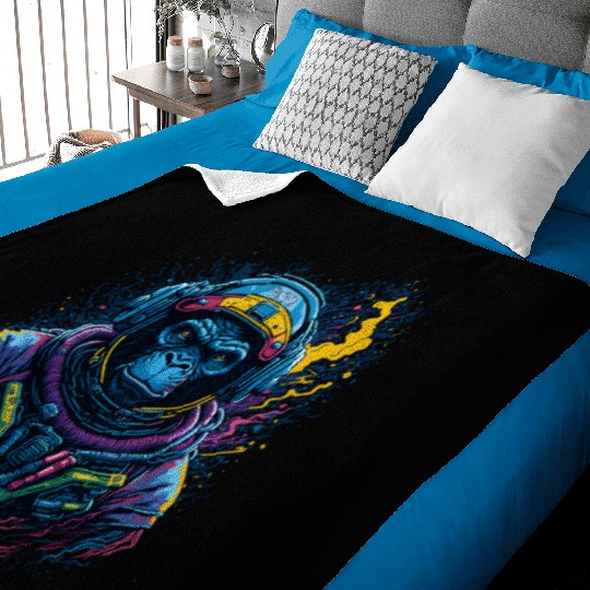 Space Ape Baby Blankets