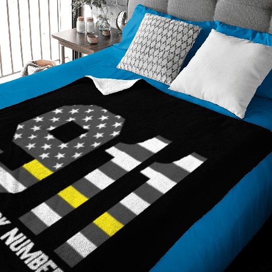 911 Is My Work Number Dispatcher Funny Dispatch911 Baby Blankets