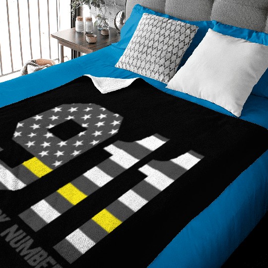 911 Is My Work Number Dispatcher Funny Dispatch911 Baby Blankets