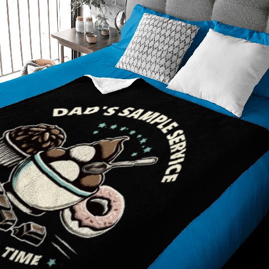 Dad's Sample Service One Bite at a Time Baby Blankets