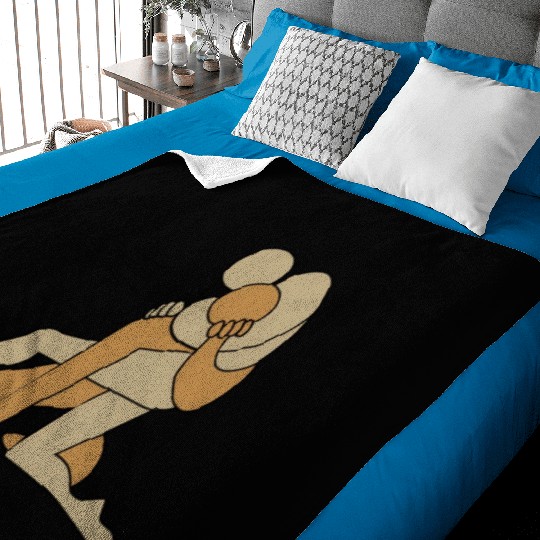 Freestyle wrestling Baby Blankets