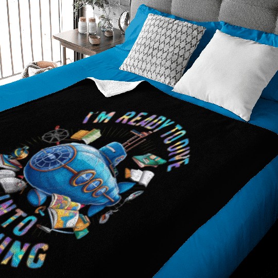 Ready To Dive Into Learning Back School Submarine Baby Blankets