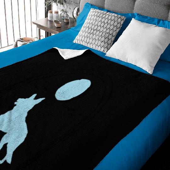 German Shepherd Celestial GSD Dog Moon Tarot Baby Blankets