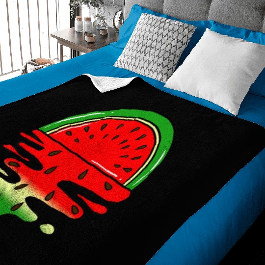 Watermelon Sunset Summer Fruit Lover Baby Blankets