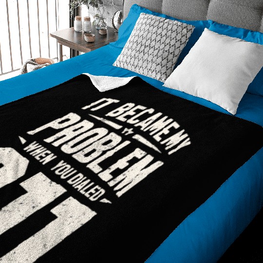 911 Dispatcher Operator Emergency Radio Dispatch Baby Blankets