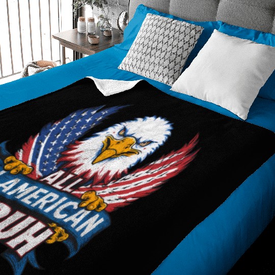 all american patriotic eagle Baby Blankets