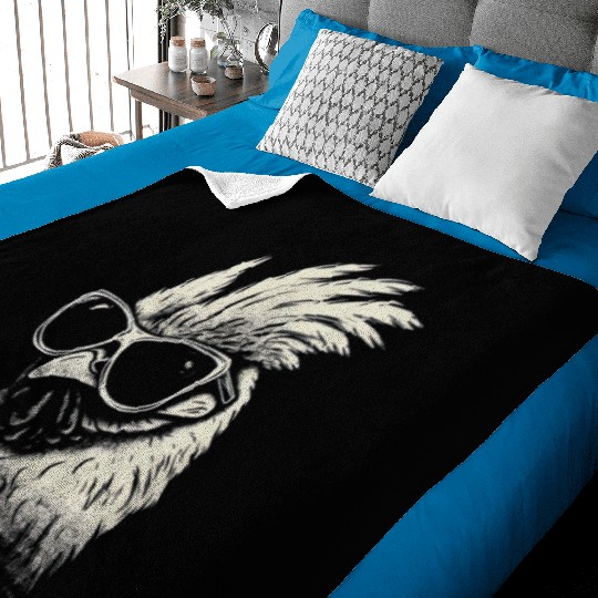 Funny Chicken Graffiti street Baby Blankets