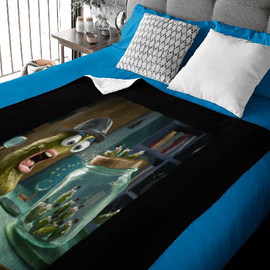 Funny Pickle Surprise Cucumber Pickles Baby Blankets