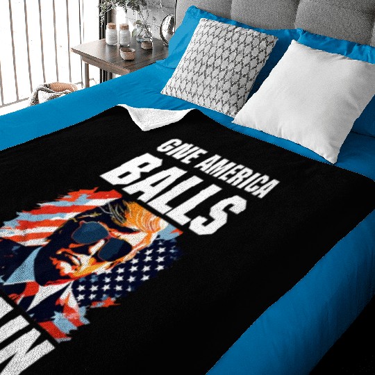 America Trump 2024 Patriotic Republican Baby Blankets