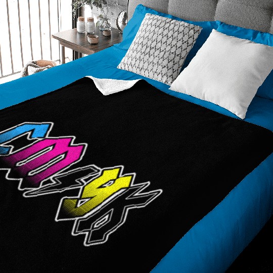 CMYK Rock Band Graphic Designer Baby Blankets