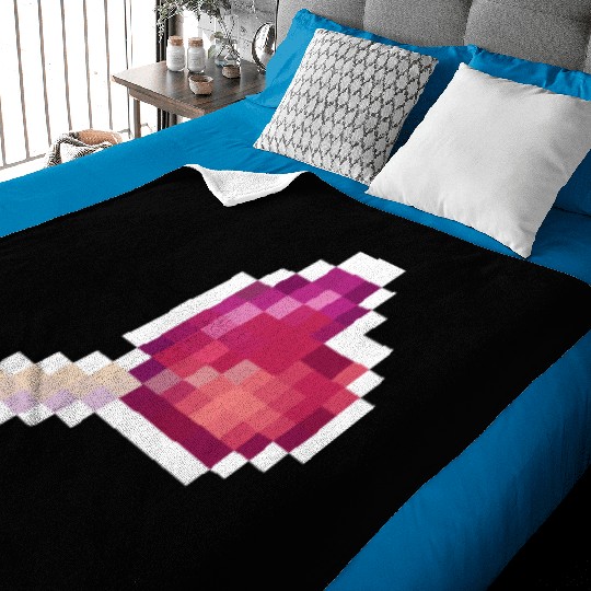 Pixel Art Sprite Cute Heart Lollipop Baby Blankets