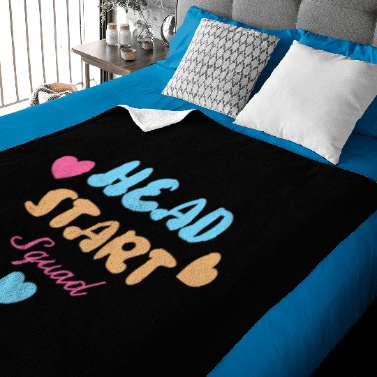 Head Start Squad Homeschool Back to School Baby Blankets