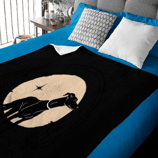 Greyhound Tarot Card Greyhound Celestial Dog Baby Blankets