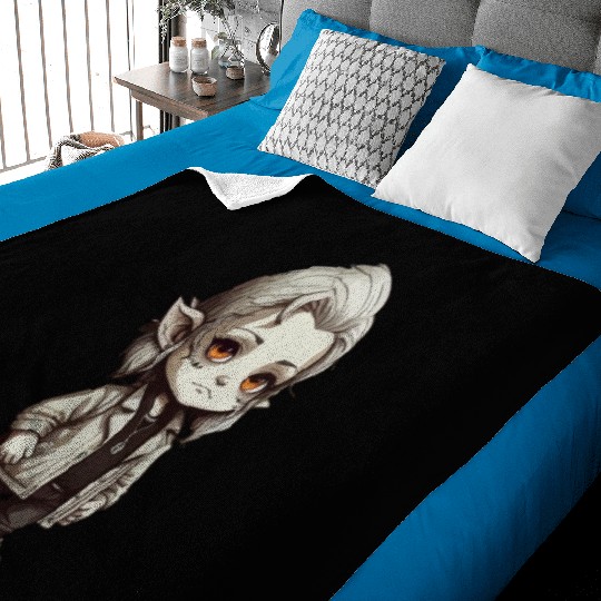 Chibi Character Illustration Baby Blankets