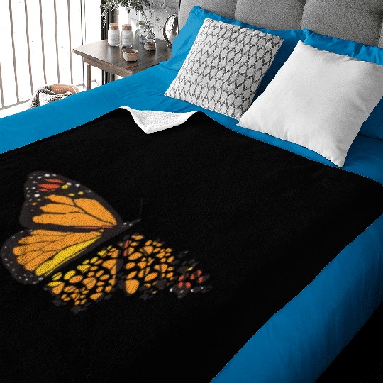 Butterfly Dog Paws Funny Animal Pawprints Lover Baby Blankets