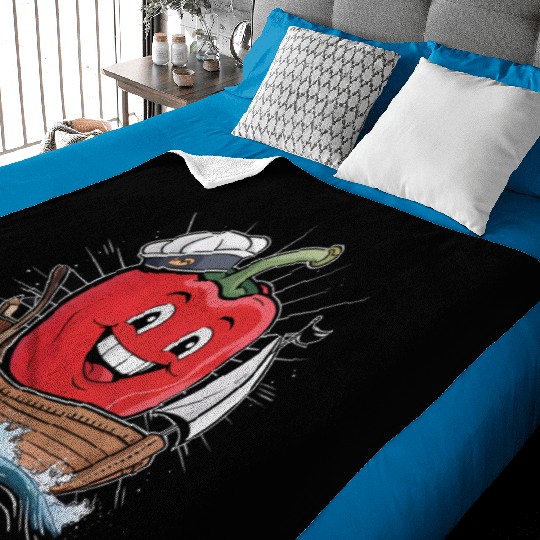 Bell Pepper Sailing Baby Blankets