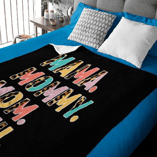 Mama Mommy Mom Bruh Mothers Day Baby Blankets