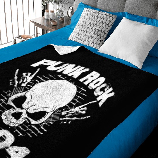 Punk Rock Since 2004 - Skull Rock Hands 20th Baby Blankets