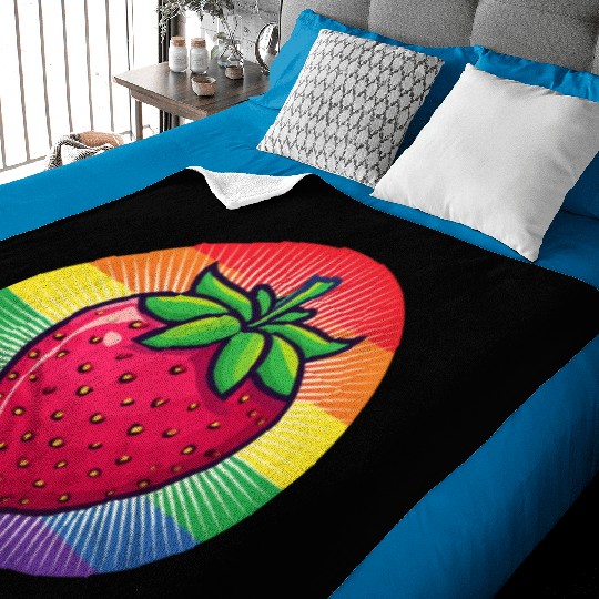 LGBTQ Strawberry Baby Blankets