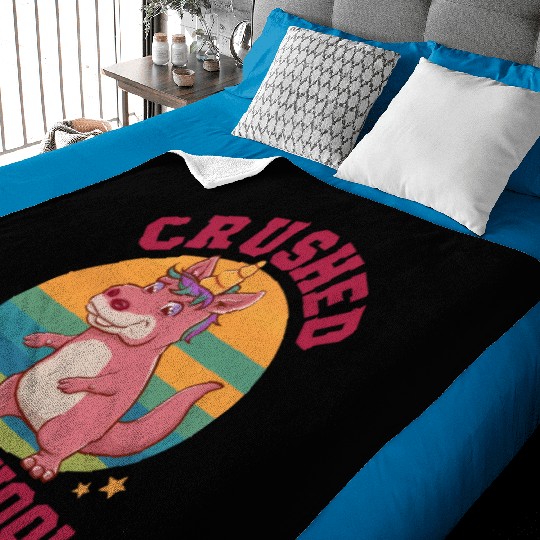 crushed preschool unicorn preschool graduation Baby Blankets