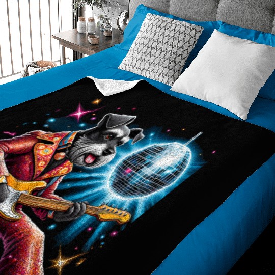 Disco Miniature Schnauzer dog Baby Blankets