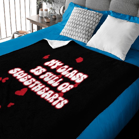 my class is full of sweethearts Baby Blankets