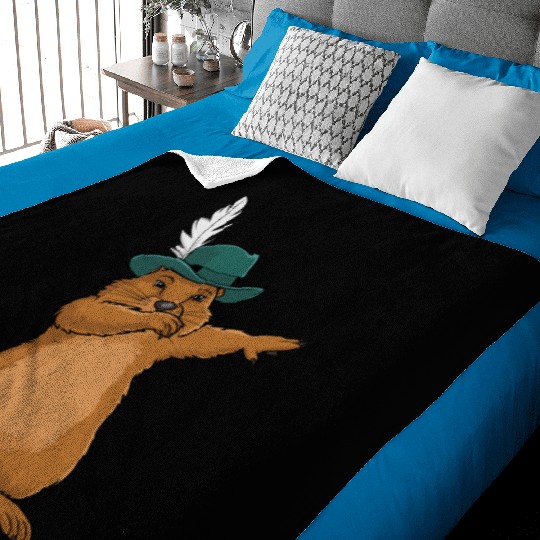 Groundhog Marmot for a Marmot lover groundhog fan Baby Blankets