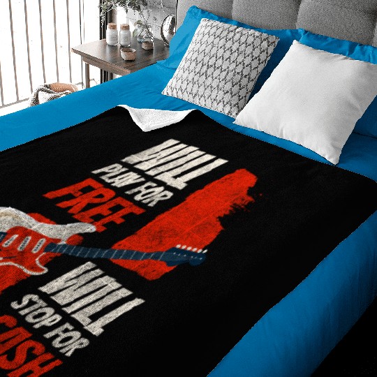 Musician Street Creative Band Baby Blankets