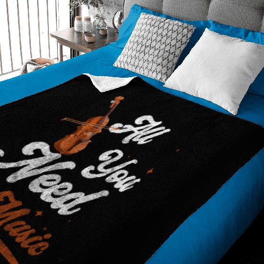 Street Musician Town Musicians Donation Concert Baby Blankets