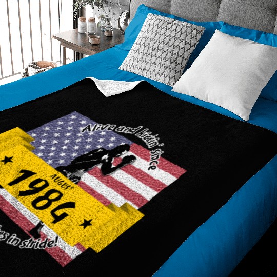 40th birthday Alive and kickin since 08/1984 Baby Blankets