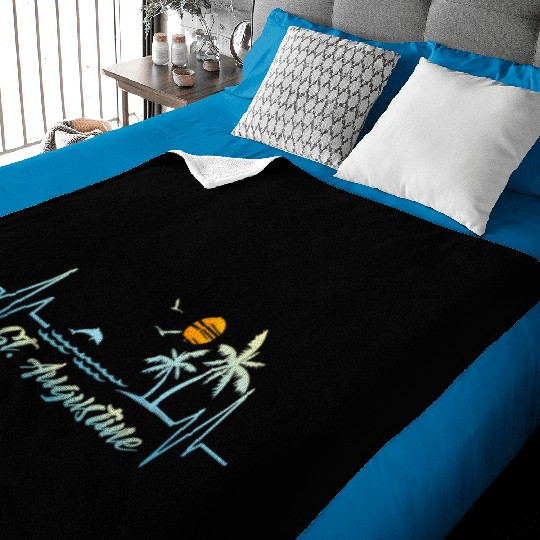 Augustine Florida Souvenir Spring Break Baby Blankets