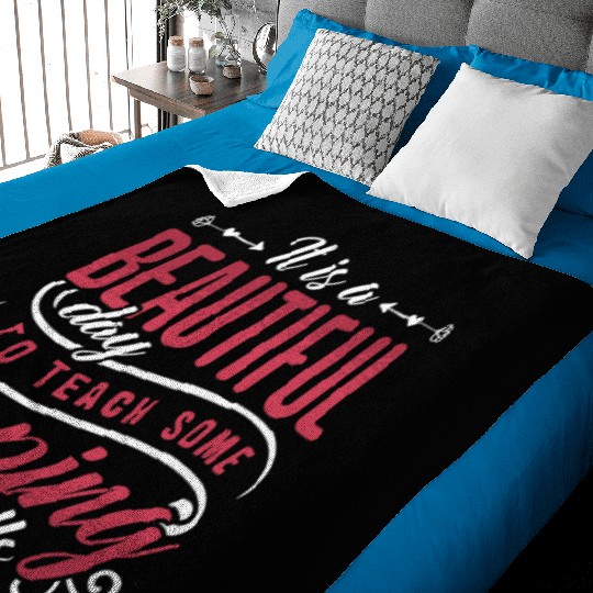 School Counselor It Is A Beautiful Day Social Work Baby Blankets