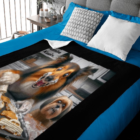 Cool and funny food dog Baby Blankets