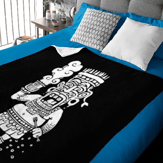 Maya God Mayan Mythology Buluc Chabtan Baby Blankets