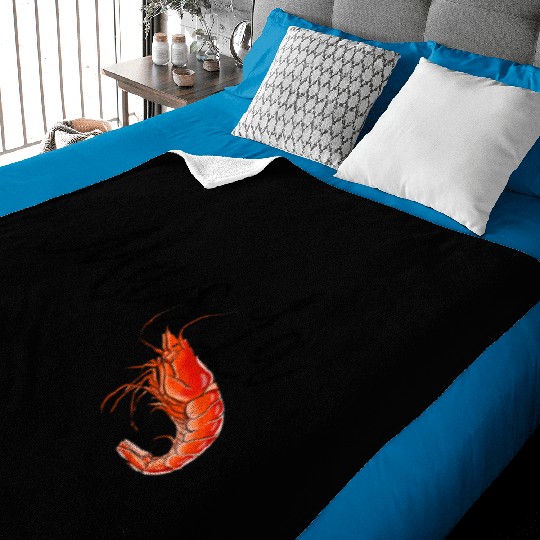 Mais la with shrimp Baby Blankets