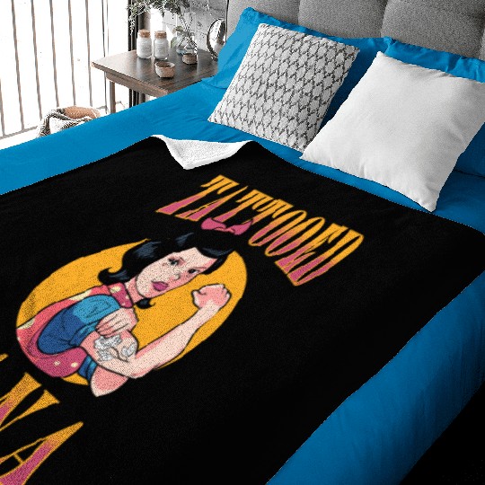 Tattooist Inked Tattoo Tattooed Nana Baby Blankets