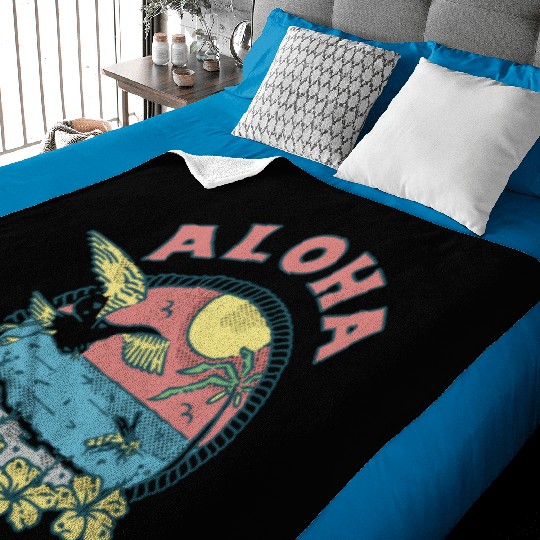 Aloha Trip Tropical Vacation Design Baby Blankets