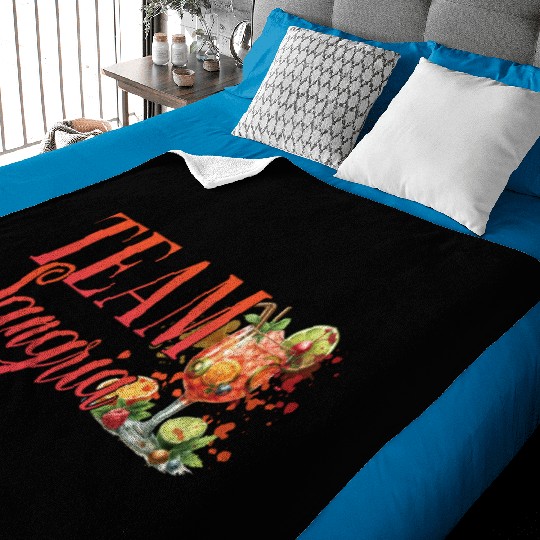 Cocktail Bartender Team Sangria Baby Blankets