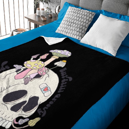 Dead Inside But Still Groovy Baby Blankets