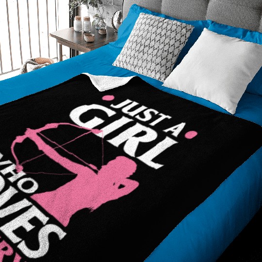 Bow Woman Girl Archery Baby Blankets