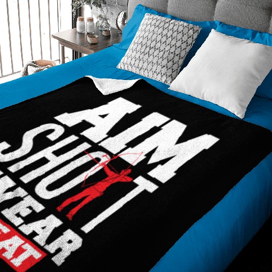 Bow Aiming Swear Archery Baby Blankets