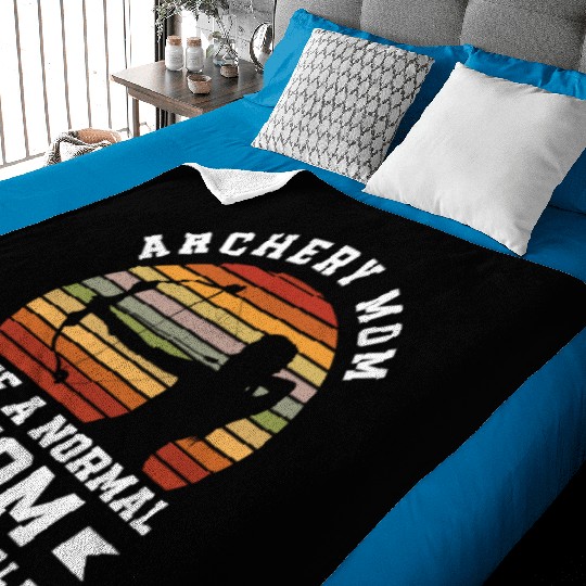 Bow Mom Mother Archery Baby Blankets